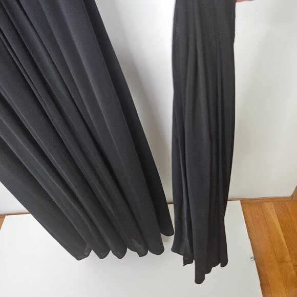 SHERRI HILL  Gown Maxi Dress Sz 2 Black Designer Wedding Guest Prom Black Tie - Picture 14 of 16